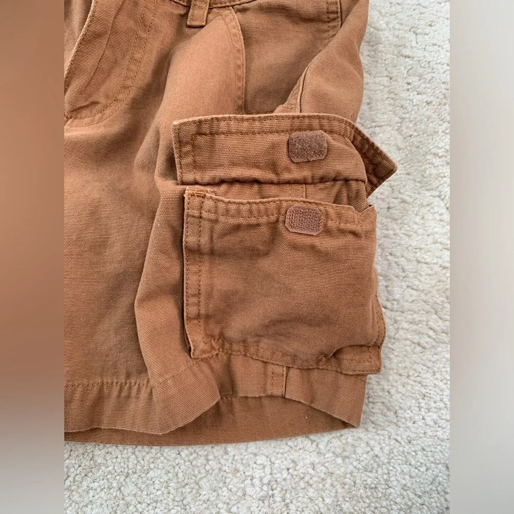 Carhartt Size 8 Tan Canvas Cargo Work Shorts